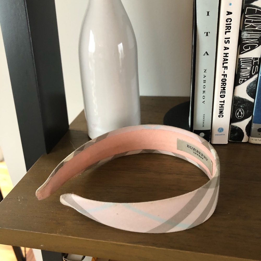 Burberry Pink Plaid Headband